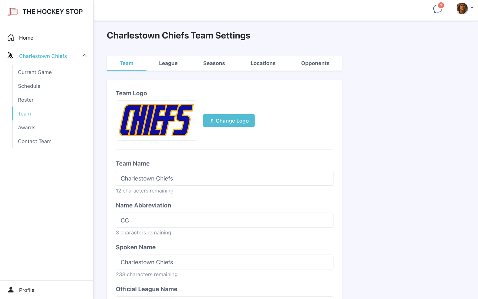 Team settings, including Auto-Accept Schedule Changes